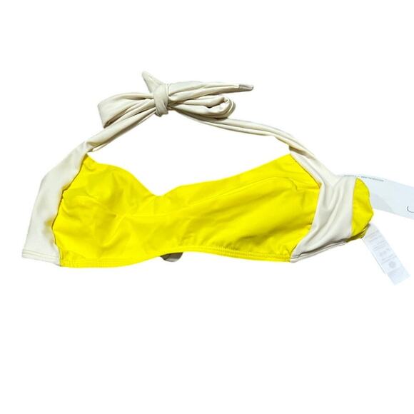 Seea Becca Bikini Top Yellow Size Small New with tags - Picture 1 of 4
